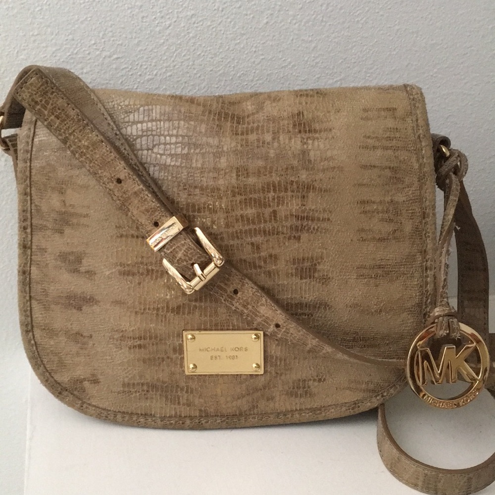 Michael Kors Tan Leather Crossbody Bag (NWOT)